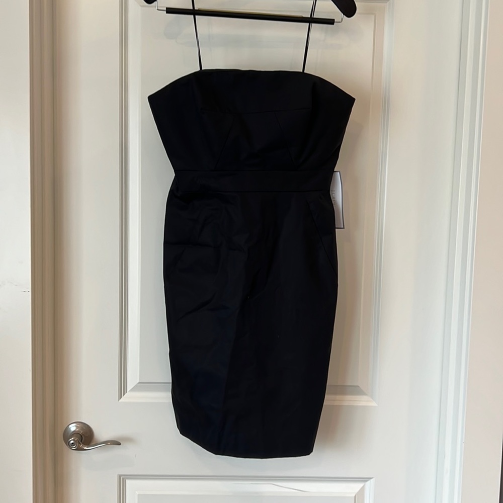 J. Crew black strapless dress size 10